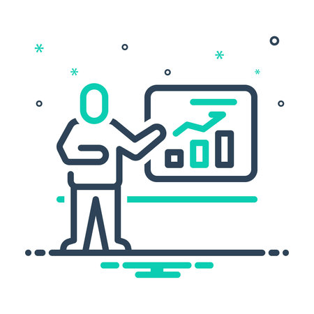 Icon for explanation, presentationのイラスト素材