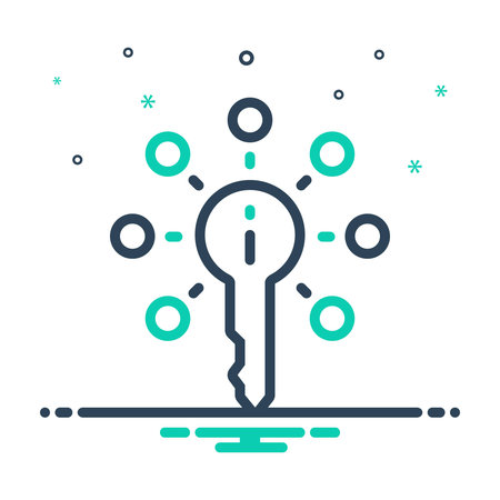 Icon for key information, keyのイラスト素材