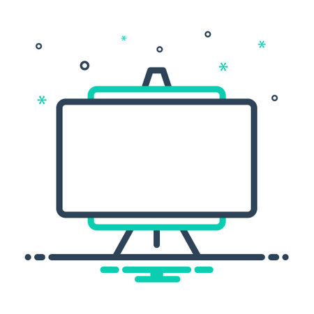 Icon for whiteboard, frameのイラスト素材