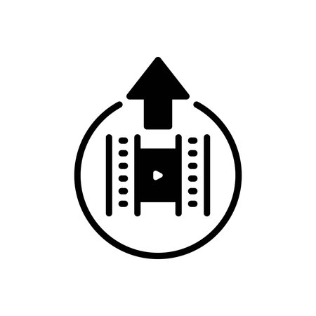 Icon for upload, movieのイラスト素材