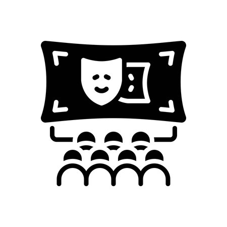 Icon for cinema, movieのイラスト素材