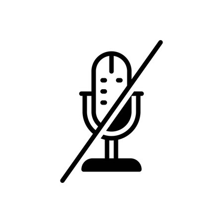 Icon for mute, microphoneのイラスト素材