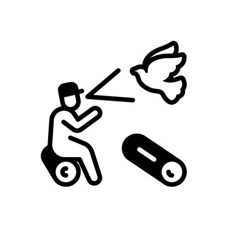 Icon for birds watching, birdsのイラスト素材