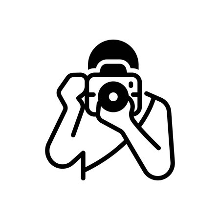 Icon for photography, camera man