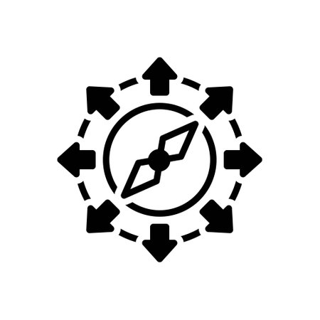 Icon for orientation, compassのイラスト素材