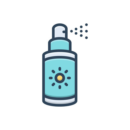 Icon for sunscreen spray, sunscreen