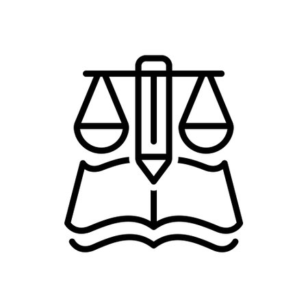Icon for justice, rectitudeのイラスト素材