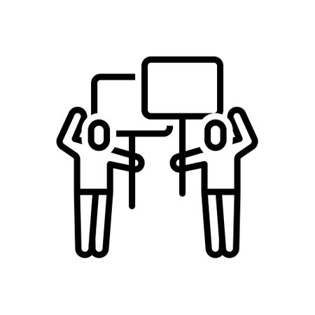Icon for protestor, protestのイラスト素材