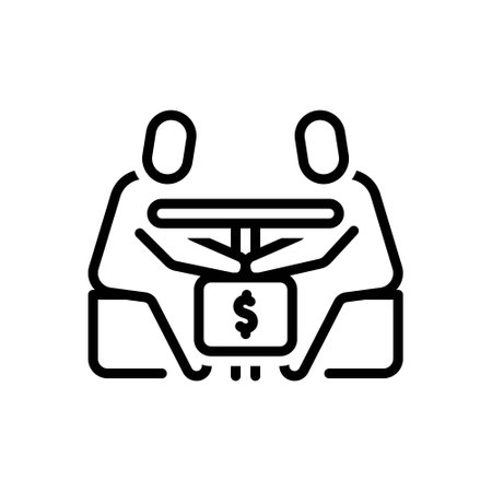 Icon for venal, inducementのイラスト素材