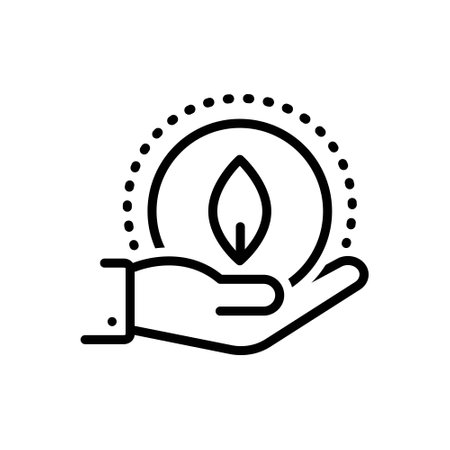 Icon for sustainability, leafのイラスト素材