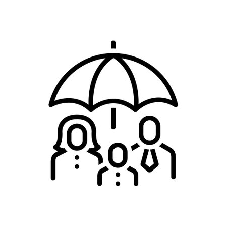 Icon for family insurance, familyのイラスト素材