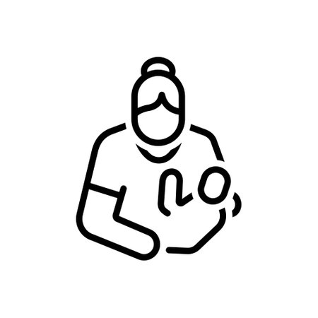 Icon for mother, solicitouslyのイラスト素材