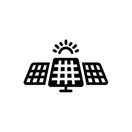 Icon for solar panel, solarのイラスト素材