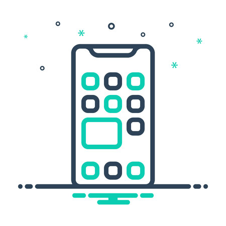Icon for app, technology