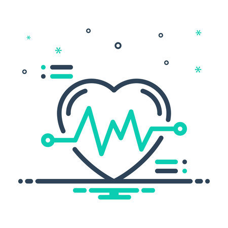 Icon for cardiogram, heartbeat