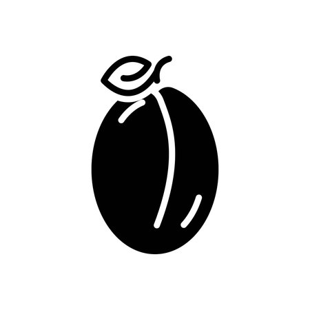 Icon for plum, sweetのイラスト素材