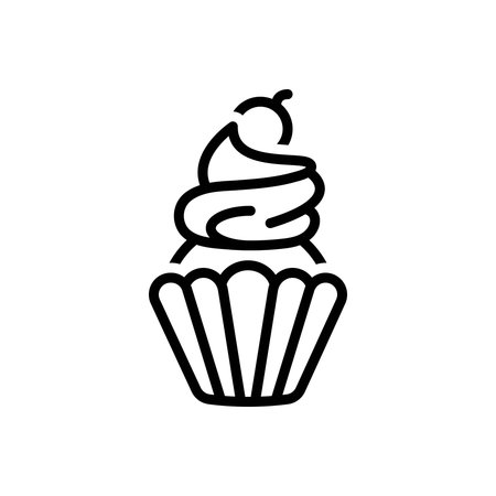 Icon for cupcake, bakery