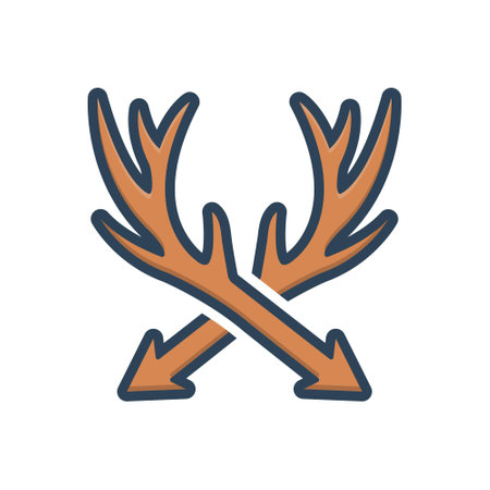 Icon for hunting, hornのイラスト素材