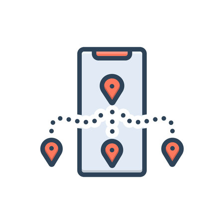 Icon for tracking, appのイラスト素材