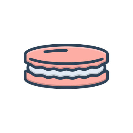 Icon for macaron, cookieのイラスト素材
