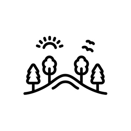 Icon for forest, pine treeのイラスト素材