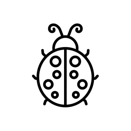 Icon for ladybug, coccinellidのイラスト素材
