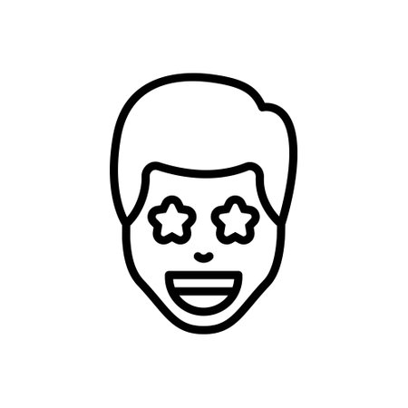 Icon for excitedのイラスト素材
