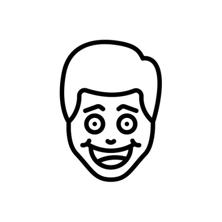 Icon for joyful, nonchalantのイラスト素材