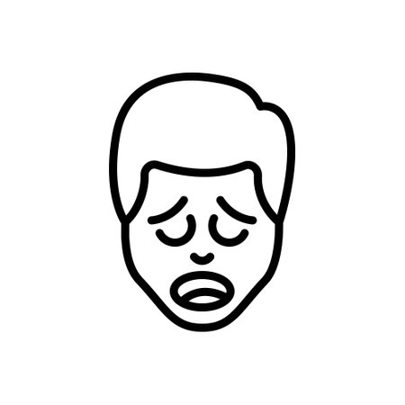 Icon for tired expressionのイラスト素材