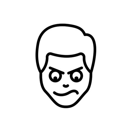 Icon for angry, annoyedのイラスト素材