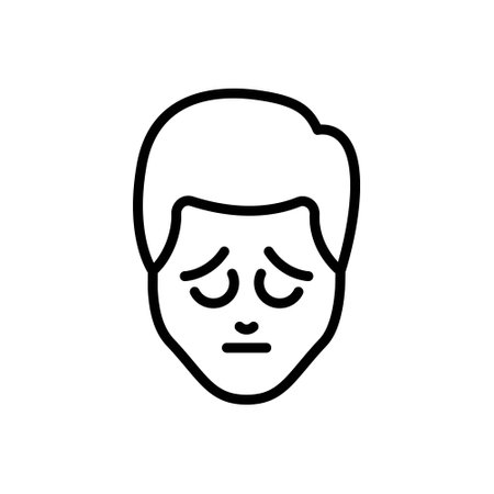 Icon for sad, nostalgicのイラスト素材