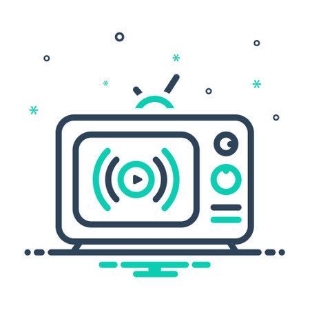 Icon for streaming, multimediaのイラスト素材