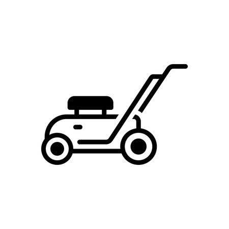 Icon for lawn mower, lawnのイラスト素材