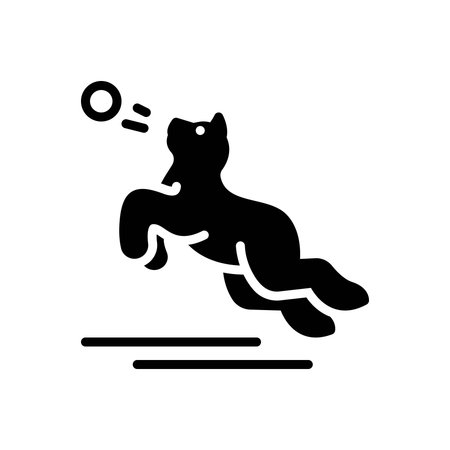 Icon for playing with dog, playingのイラスト素材