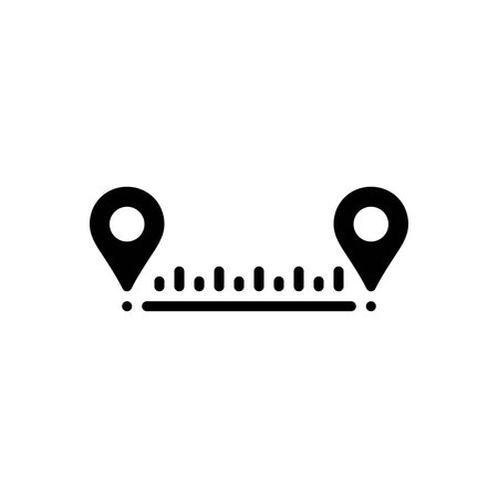 Icon for distance, lengthのイラスト素材