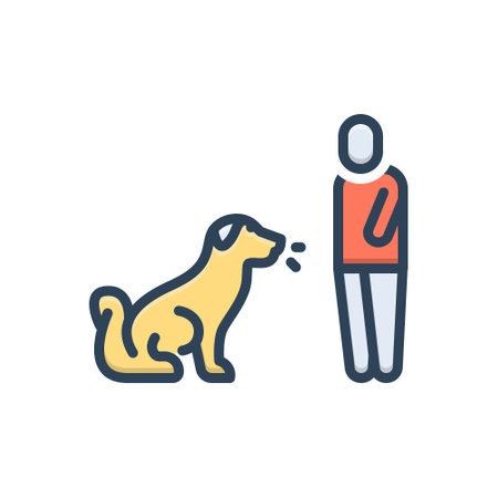 Icon for training dog, trainingのイラスト素材