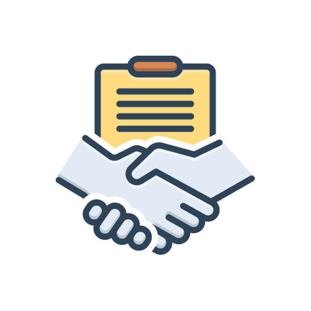 Icon for agreement, compromiseのイラスト素材