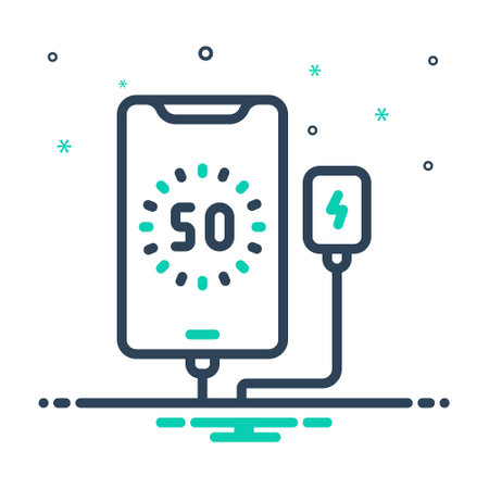 Icon for charge, phoneのイラスト素材