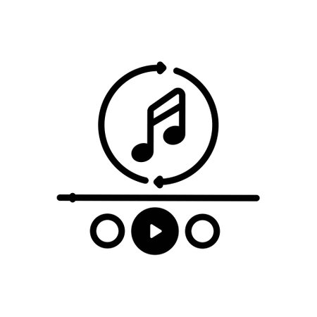 Icon for repeat, musicのイラスト素材