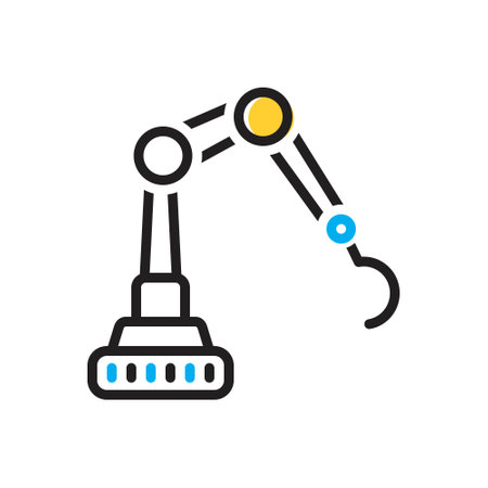 Icon for mechanical arm,mechanicalのイラスト素材