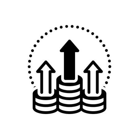 Icon for revenue, investmentのイラスト素材