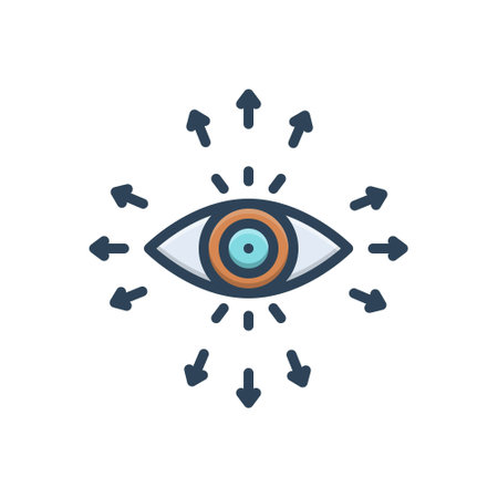 Icon for surveillance, observationのイラスト素材