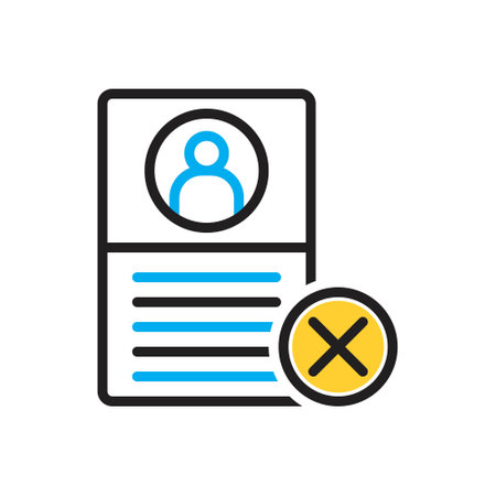 Icon for failure,diselectのイラスト素材