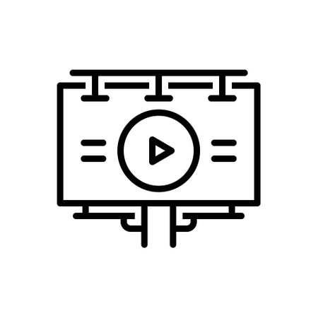 Icon for billboards, hoardingsのイラスト素材