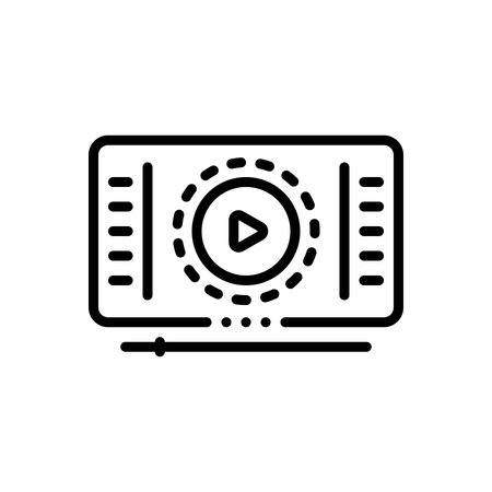 Icon for video clip, videoのイラスト素材