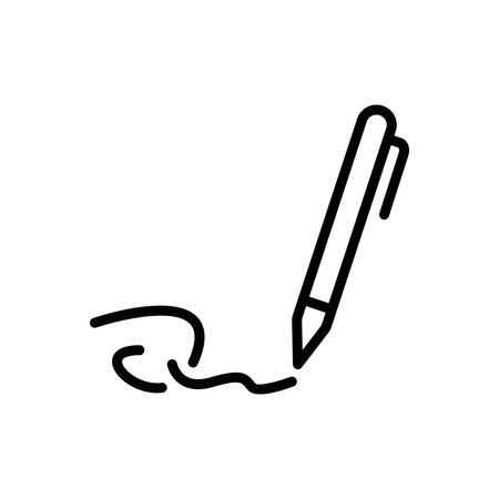 Icon for signature, identifyingのイラスト素材