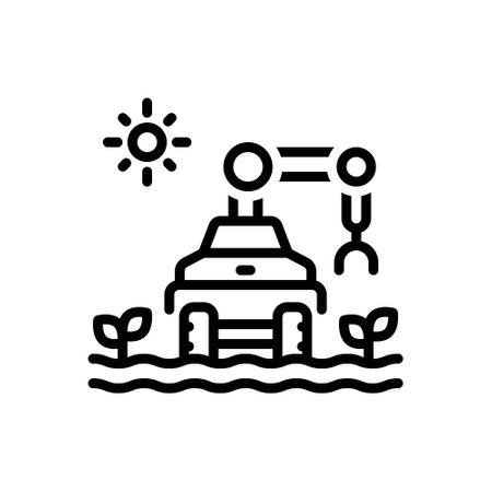 Icon for robotic, agricultureのイラスト素材