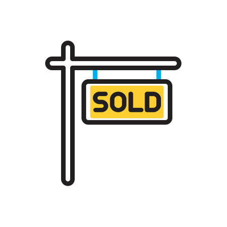 Icon for sold sign,saleのイラスト素材