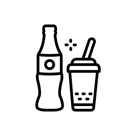 Icon for cold drink, coldのイラスト素材