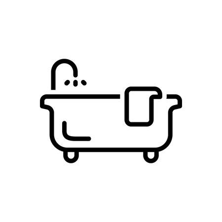 Icon for bathtub, soaking tubのイラスト素材